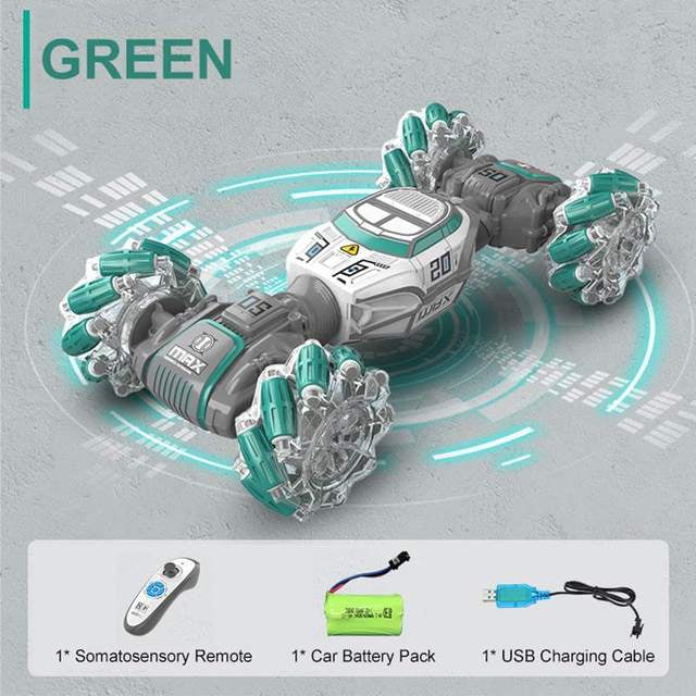 NEW 2.4G RC 4WD Twist Follow Stunt RC Car with Auto Track and Dual Control Mode