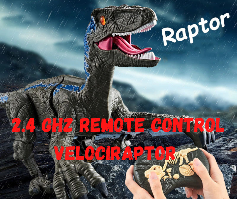 New RC Dinosaur 2.4Ghz Robot Velociraptor with Intelligent Remote Control